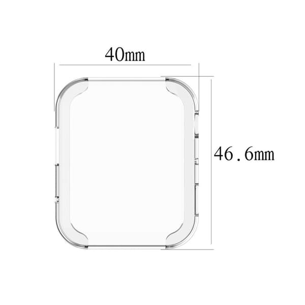 Xiaomi Mi Watch hållbart klart runt kantfodral - Vit Vit