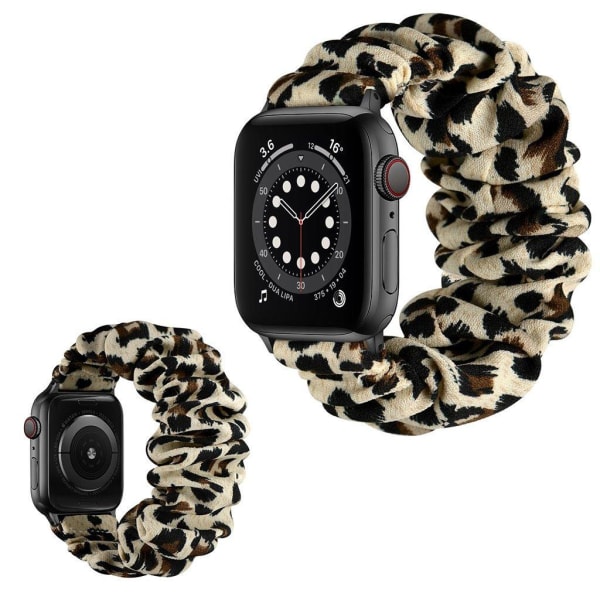Apple Watch Series 6 / 5 40mm elastisk hårbånd stil urrem - Sort Multicolor