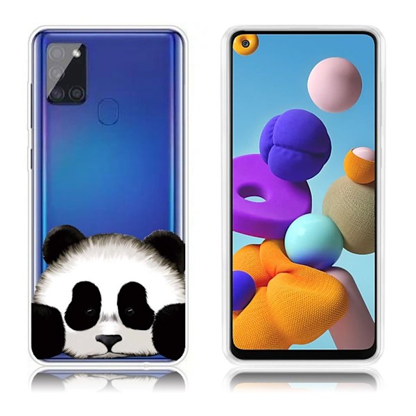 Deco Samsung Galaxy A21s kotelot - Panda White
