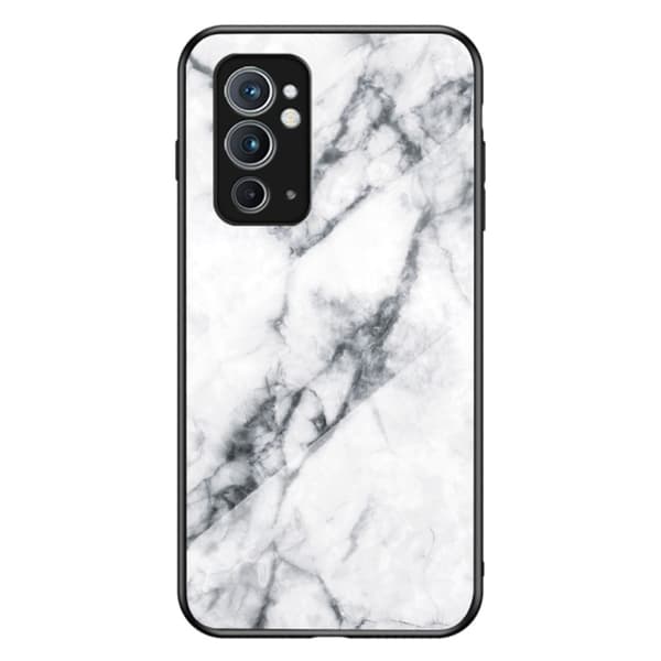 Fantasy Marble OnePlus 9RT 5G Suojakuori - Valkoinen Marble White