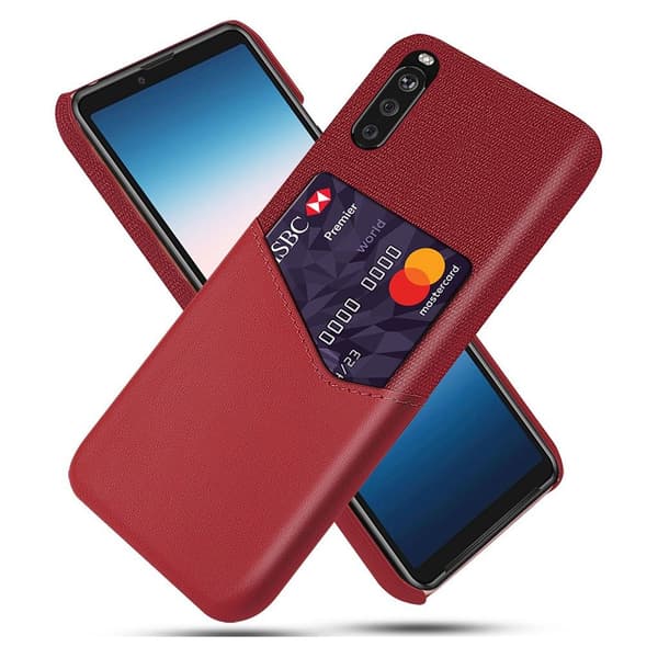 Bofink Sony Xperia 10 III Card Deksel - Rød Red