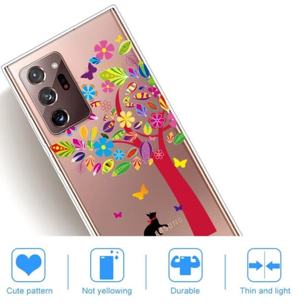 Deco Samsung Galaxy Note 20 Ultra kotelot - Värikäs Puu Multicolor