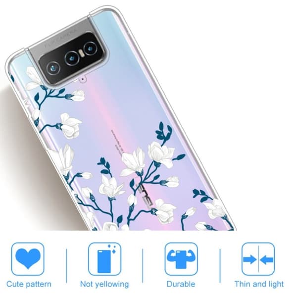 Deco Asus Zenfone 7 Pro kotelot - Kukka White
