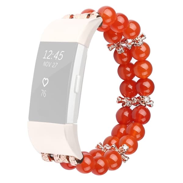 Fitbit Charge 2 tvåradigt agatliknande klockarmband - Orange Orange