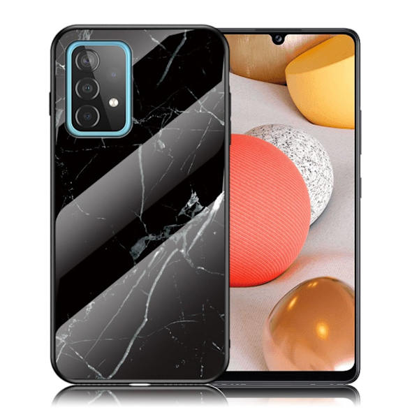 Fantasy marmor Samsung Galaxy A52 5G cover - sort marmor Black