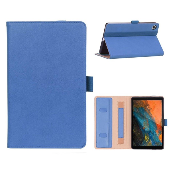 Lenovo Tab M8 business style leather case - Blue Blue