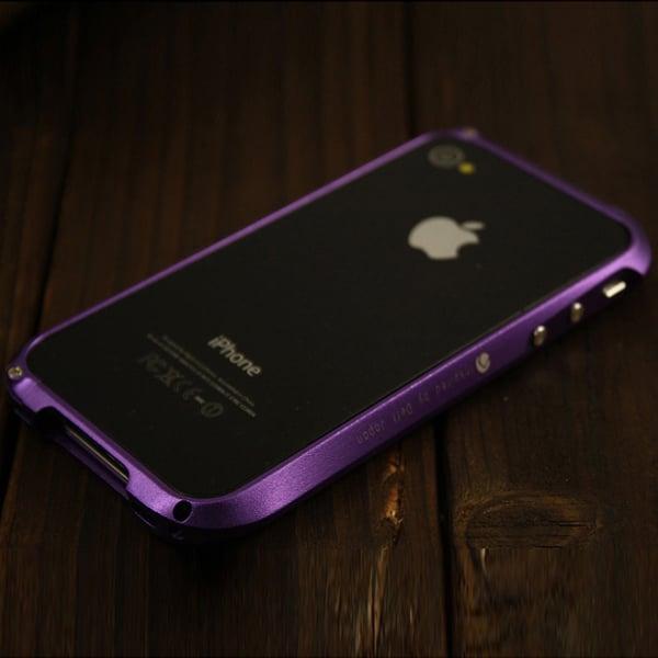 Demolition Aluminium Bumper til iPhone 4 (Lilla) Purple