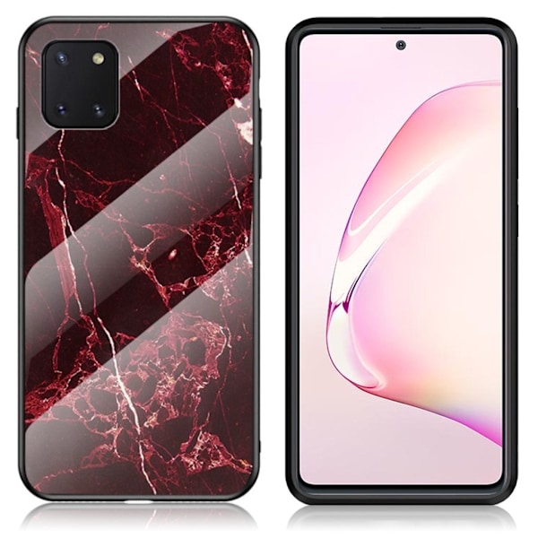 Fantasy Marble Samsung Galaxy Note 10 Lite kuoret - Punainen Red