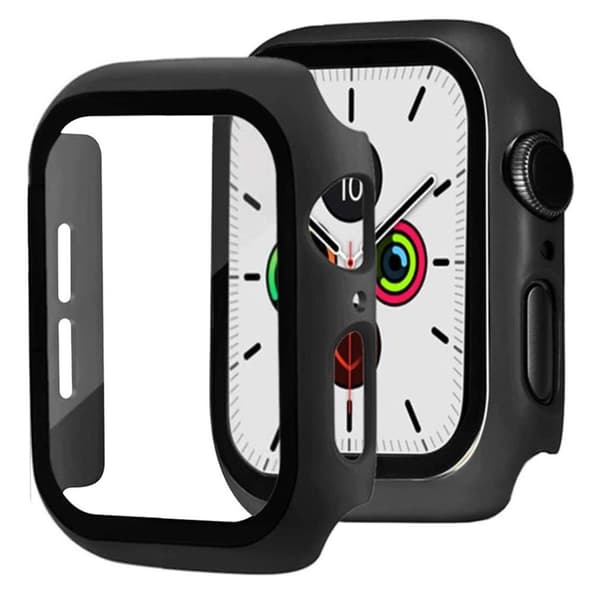 Apple Watch Series 5 / 4 40mm holdbar mat ramme - Sort Black