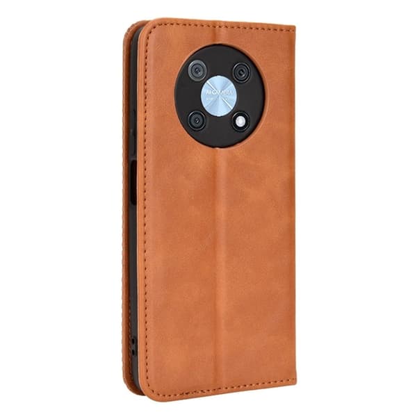 Bofink Vintage Huawei Nova Y90 Læretui - Brun Brown