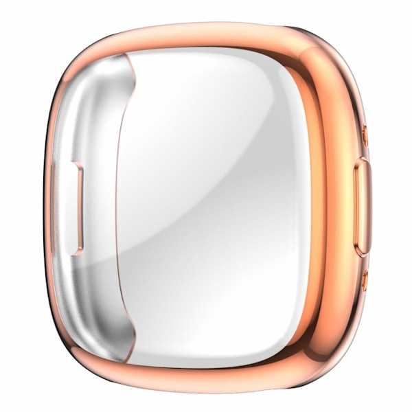 Fitbit Versa 4 galvaniseringsramme - Rødguld Pink