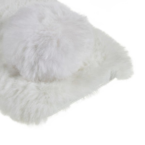 Fluffy Rabbit iPhone 14 skal - Vit Vit