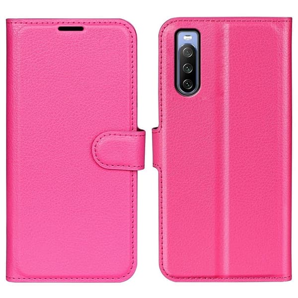 Classic Sony Xperia 10 IV flip etui - Rose Pink