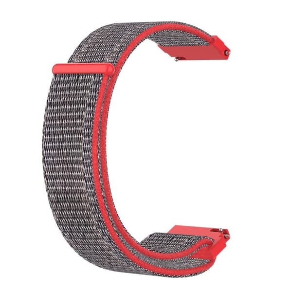 Garmin Forerunner 245 nylonurrem med velcro - blå / rød Red
