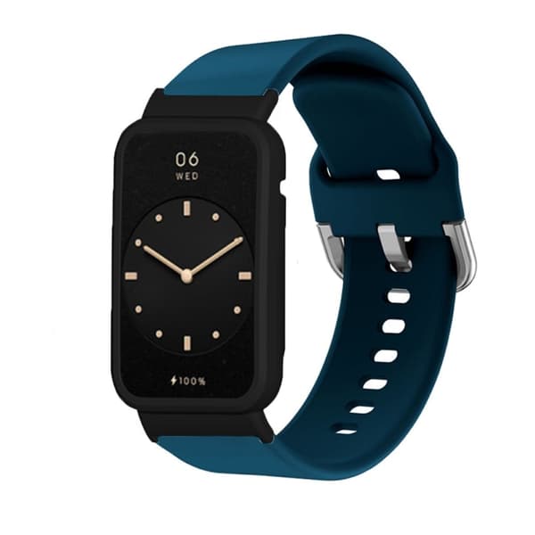 Silikoninen rannekello Xiaomi Mi Band 7 Pro - Keskiyön Sininen / Musta Blue
