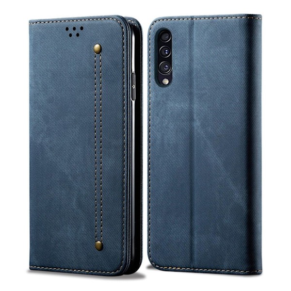 Jeans Samsung Galaxy A50 Flip case - Blå Blue