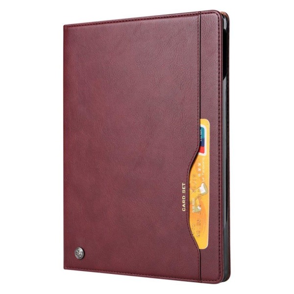 iPad Air (2020) durable leather flip case - Wine Red Red