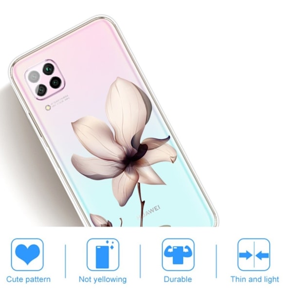 Deco Huawei P40 Lite / Huawei Nova 6 SE deksel - Levende Blomst Multicolor