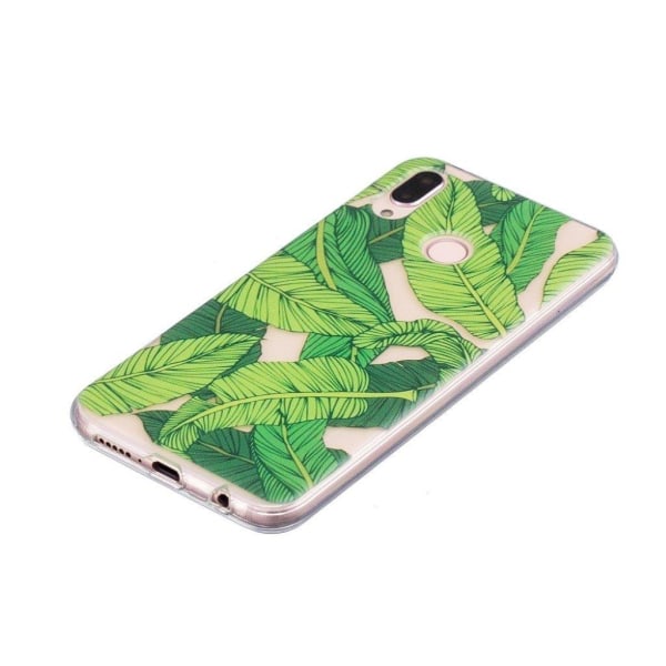 Huawei P20 Lite pattern printing case - Green Leaves Multicolor