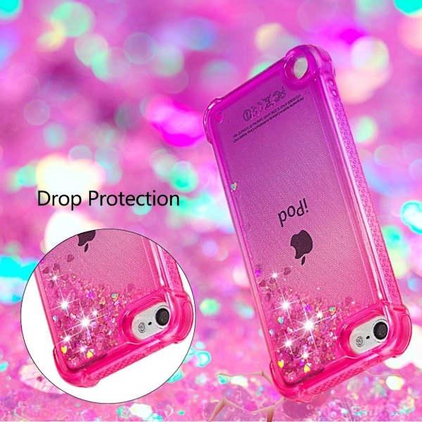Princess iPod Touch (2019) deksel - Rose / Lilla Multicolor
