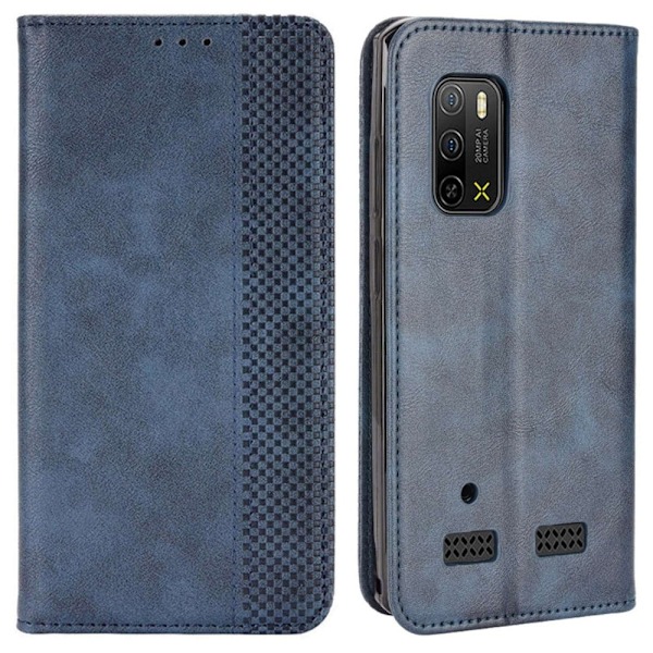 Bofink Vintage läder Ulefone Armor X10 / Ulefone Armor X10 Pro fodral - Blå Blå
