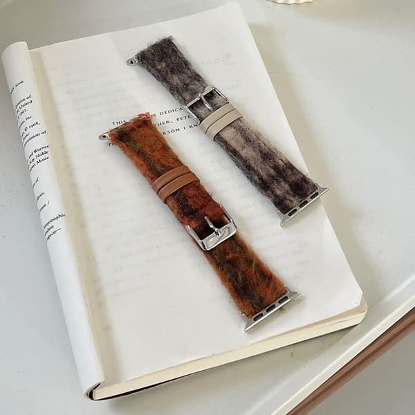 Apple Watch Series 49mm - 45mm - 44mm - 42mm Strap Replacement - Rødbrun Brown