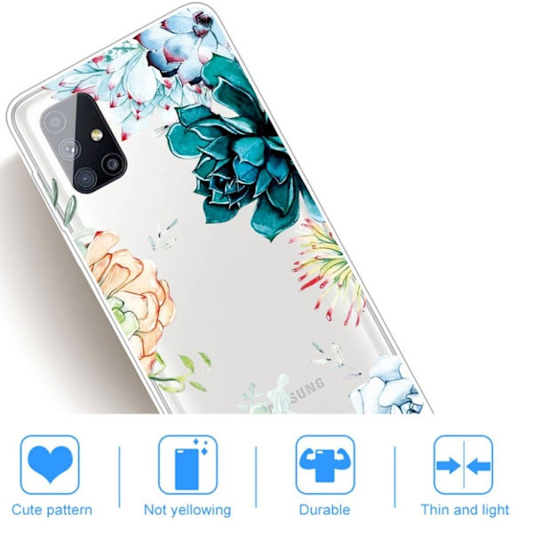 Deco Samsung Galaxy M51 Etui - Livlig Blomst Multicolor