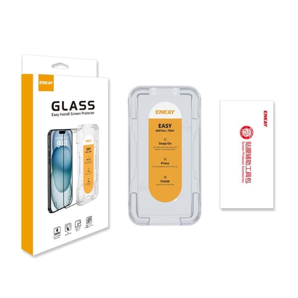 Holdbart og slagresistent Samsung Galaxy S24 Ultra beskyttelsesglas Transparent