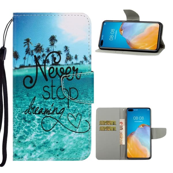 Wonderland Huawei P40 etui - Aldrig Stop Drømme Blue