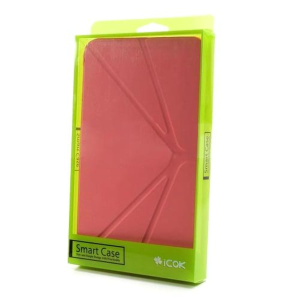 ICOK (Pink) Samsung Galaxy Tab 3 7.0 læder flip etui Pink