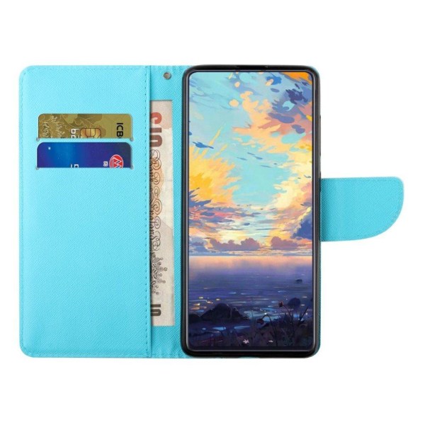 Wonderland Samsung Galaxy A32 flip case - Magic Butterfly Blue
