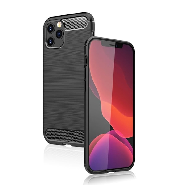 Carbon Flex Etui iPhone 12 / 12 Pro - Svart Black