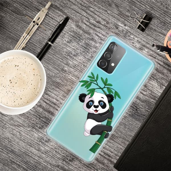 Deco Samsung Galaxy A82 5G Etui - Panda og Bambus Black