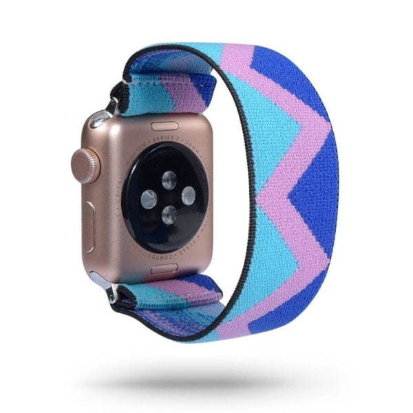 Apple Watch Series 5 / 4 44mm nylon watch band - Blue Triangle Blå