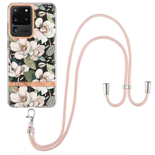 Slankt og slidstærkt softcover med nøglesnor til Samsung Galaxy S20 Ultra - Grøn Gardenia Green