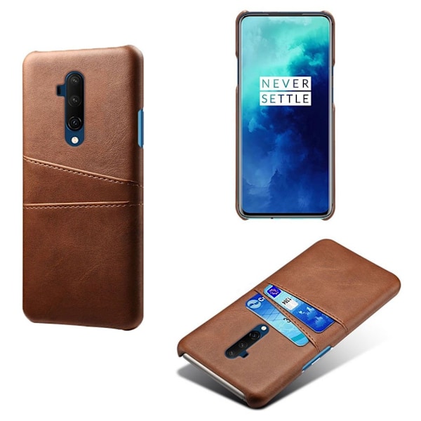 Dual Card OnePlus 7T Pro etui - Brun Brown