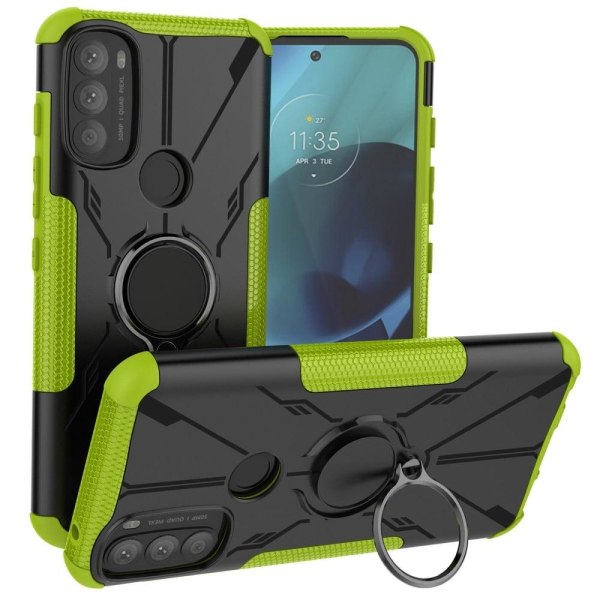 Kickstand-cover med magnetisk plade til Motorola Moto G71 5G - G Green
