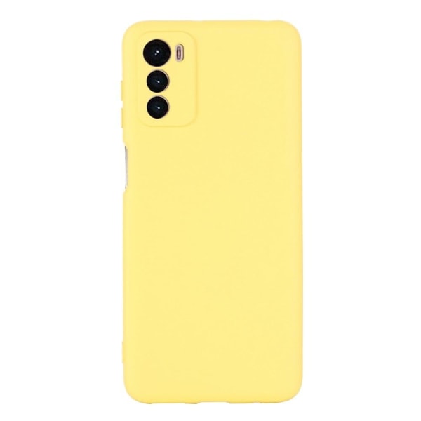 Matte Liquid Silikone Cover til Motorola Moto G42 - Gul Yellow