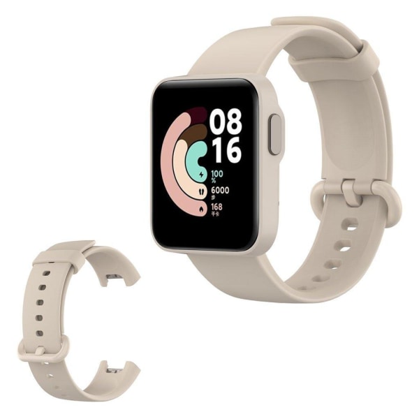 Xiaomi Mi Watch Lite simple silicone watch band - Beige Beige