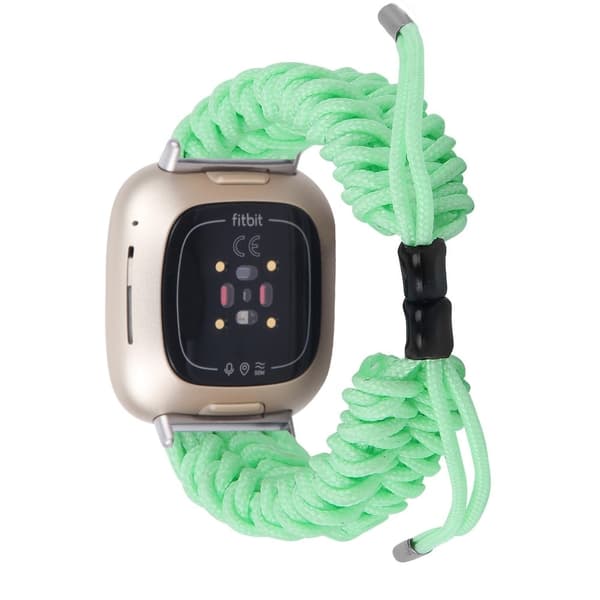 Fitbit Sense 2 / Versa 4 armband i flätad stil - Ljusgrön Grön