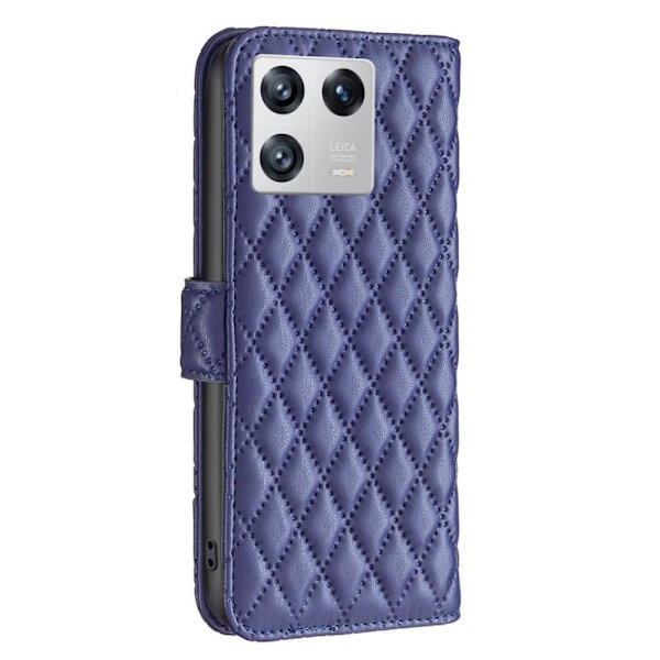 Matt Xiaomi 13 fodral med rombmönster - Blå Blå