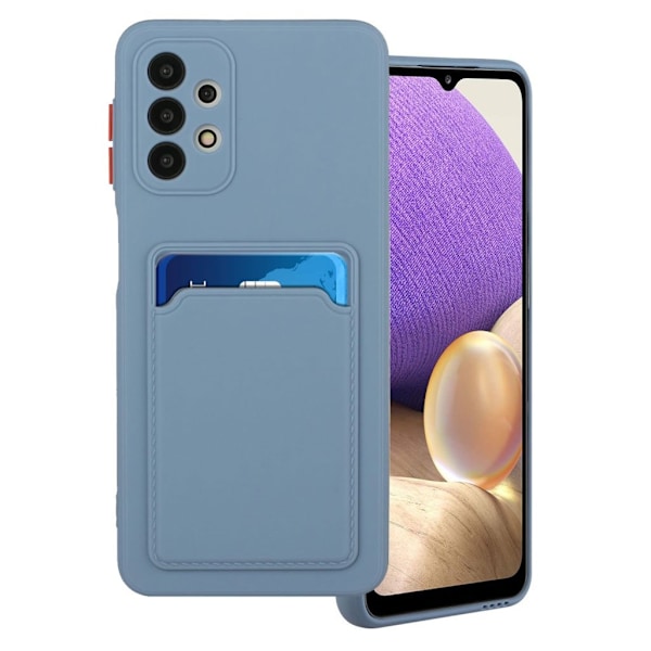 Card Holder Cover til Samsung Galaxy A52 5g - Blå Blue