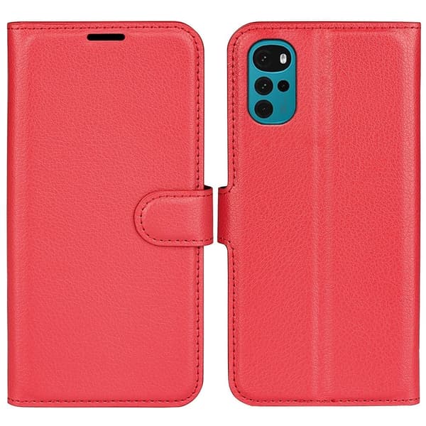 Classic Motorola Moto G22 flip etui - Rød Red