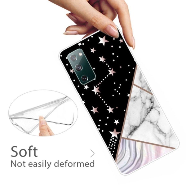 Marble Samsung Galaxy S20 FE Etui - Constellation Marble Tile Multicolor