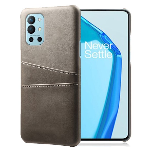 Dual Card Etui OnePlus 9R - Grå Silver grey