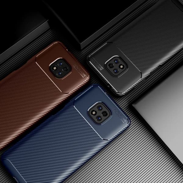 Carbon Shield Motorola Moto G Power (2021) Etui - Blå Blue