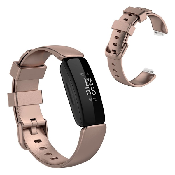 Fitbit Inspire 2 simple rem - rødguld / Størrelse: L Pink