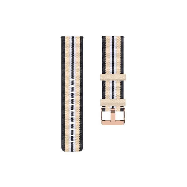 Fitbit Versa / Versa 2 / Blaze nylon Urrem - Sort / Beige Beige