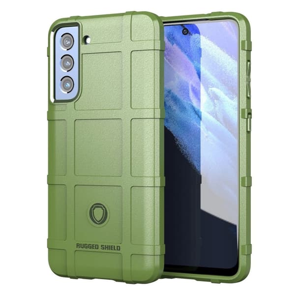 Rugged Shield Etui Samsung Galaxy S21 - Grøn Green