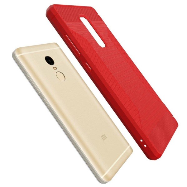 Xiaomi Redmi Note 4 Enfärgat silikon skal - Röd Röd